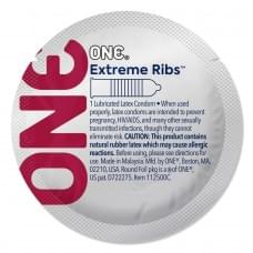 ONE Extreme Ribs, 1 шт, ребристый, со смазкой