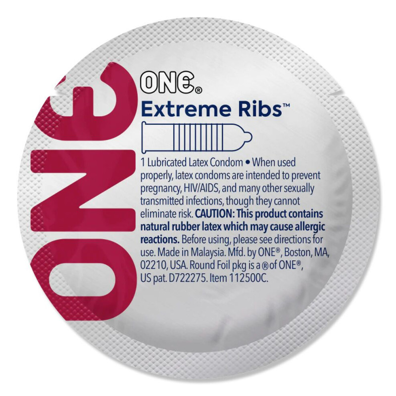 ONE Extreme Ribs, 1 шт, ребристый, со смазкой