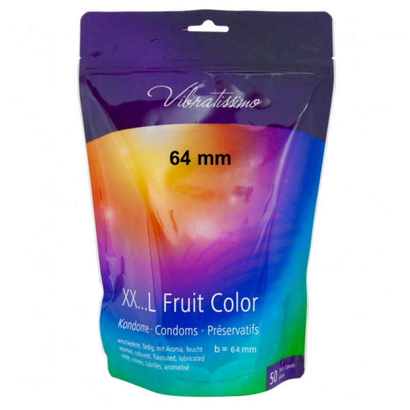 Vibratissimo XX... L Fruit Color, 64 мм, 50 шт Vibratissimo XX... L Fruit Color, 64 мм, 50 шт