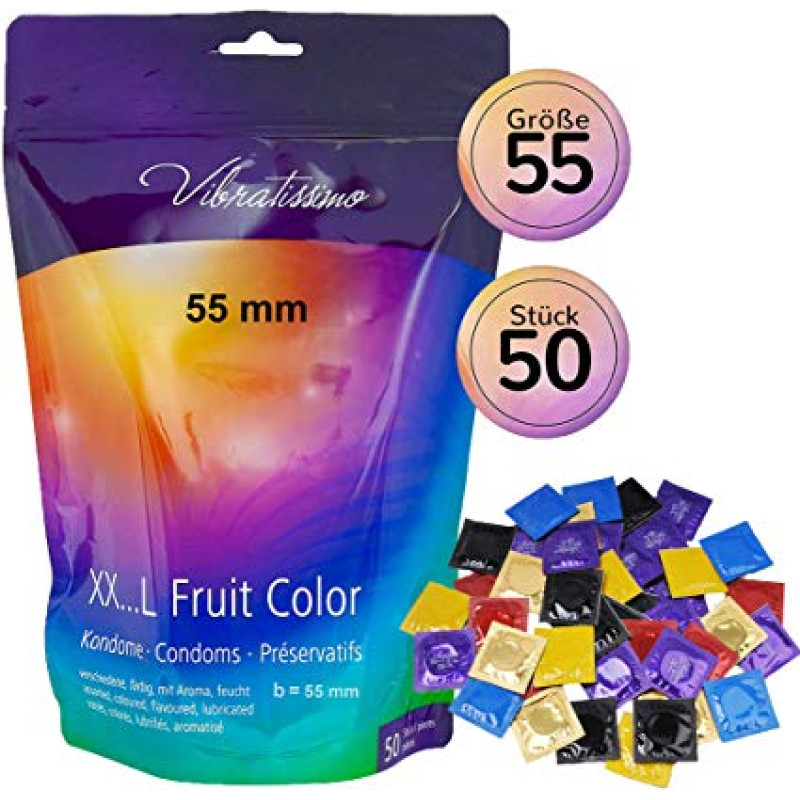 Vibratissimo XX... L Fruit Color, 55 мм, 50 шт Vibratissimo XX... L Fruit Color, 55 мм, 50 шт