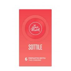 Love Match Sottile (Thin), 54 мм, 6 шт