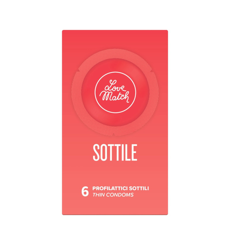 Love Match Sottile (Thin), 54 мм, 6 шт Love Match Sottile (Thin), 54 мм, 6 шт