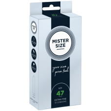 Mister Size – pure feel – 47 (10 condoms), толщина 0,05 мм