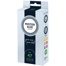 Mister Size – pure feel – 47 (10 condoms), толщина 0,05 мм
