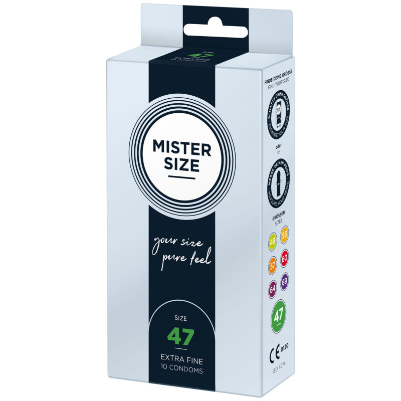 Mister Size – pure feel – 47 (10 condoms), толщина 0,05 мм Mister Size – pure feel – 47 (10 condoms), толщина 0,05 мм