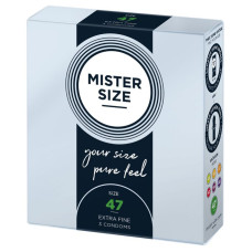 Mister Size – pure feel – 47 (3 condoms), толщина 0,05 мм