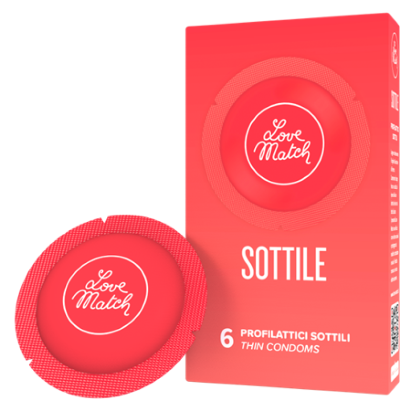 Love Match Sottile (Thin), 54 мм, 6 шт Love Match Sottile (Thin), 54 мм, 6 шт