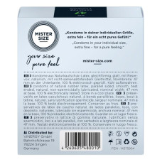 Mister Size – pure feel – 47 (3 condoms), толщина 0,05 мм