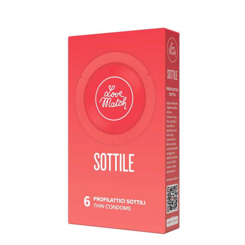 Love Match Sottile (Thin), 54 мм, 6 шт Love Match Sottile (Thin), 54 мм, 6 шт