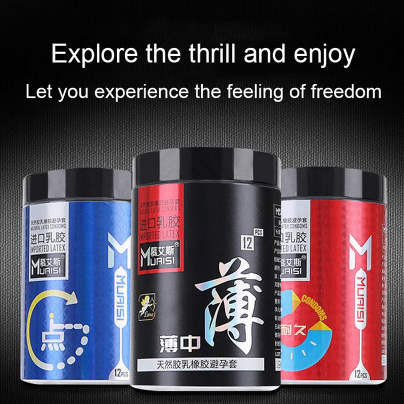 Muaisi Black с повышенным количеством смазки 0.02 мм, 12 шт. Muaisi Black с повышенным количеством смазки 0.02 мм, 12 шт.