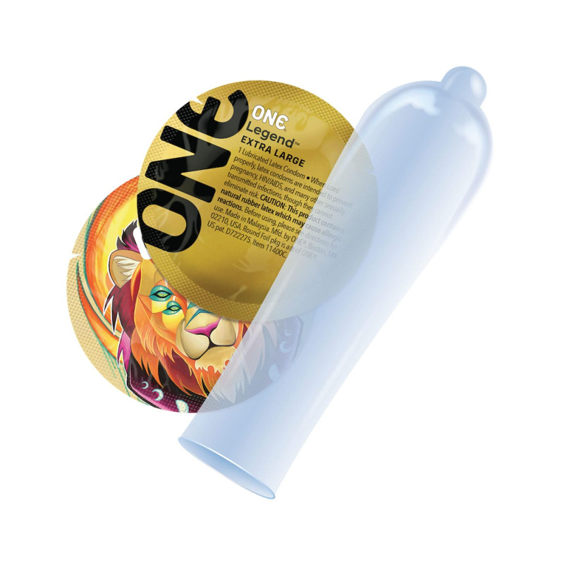 ONE Legend XL, 1 шт, увеличенный размер, расширение на конце, со смазкой