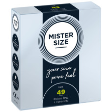 Mister Size – pure feel – 49 (3 condoms), толщина 0,05 мм