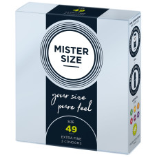 Mister Size – pure feel – 49 (3 condoms), толщина 0,05 мм