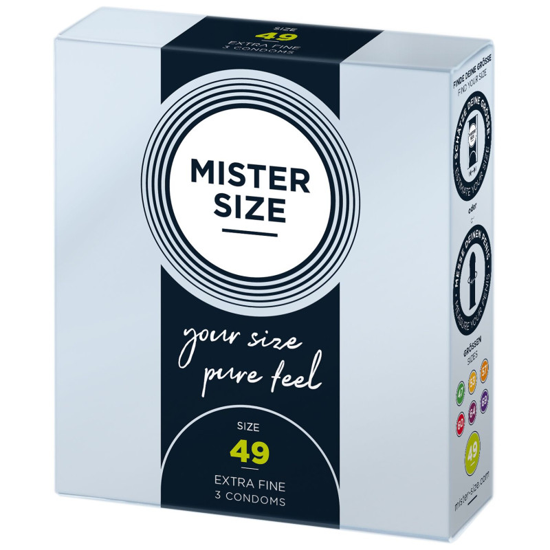 Mister Size – pure feel – 49 (3 condoms), толщина 0,05 мм Mister Size – pure feel – 49 (3 condoms), толщина 0,05 мм
