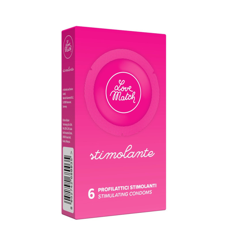 Love Match Stimolante (Ribs & Dots), 54 мм, 6 шт Love Match Stimolante (Ribs & Dots), 54 мм, 6 шт