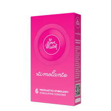 Love Match Stimolante (Ribs & Dots), 54 мм, 6 шт