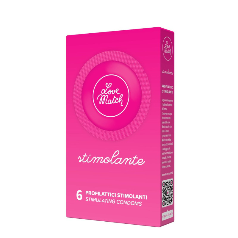 Love Match Stimolante (Ribs & Dots), 54 мм, 6 шт Love Match Stimolante (Ribs & Dots), 54 мм, 6 шт