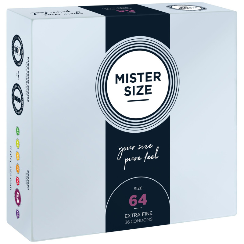 Mister Size – pure feel – 64 (36 condoms), толщина 0,05 мм Mister Size – pure feel – 64 (36 condoms), толщина 0,05 мм