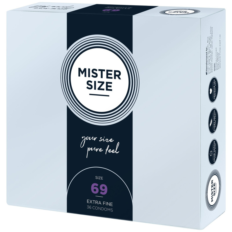 Mister Size – pure feel – 69 (36 condoms), толщина 0,05 мм Mister Size – pure feel – 69 (36 condoms), толщина 0,05 мм