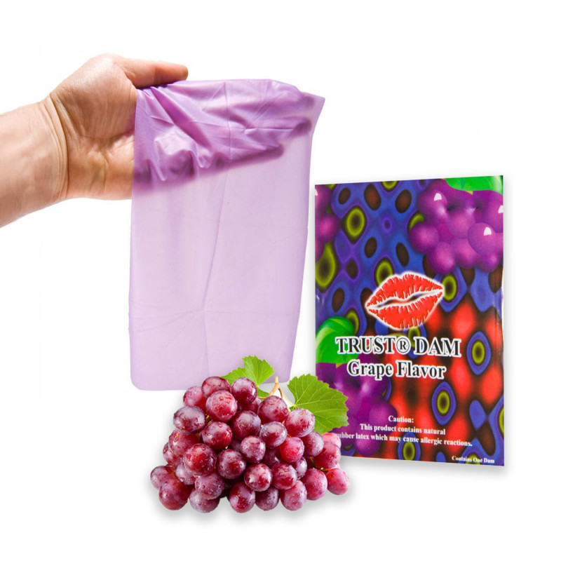 Латексная салфетка Latex Dental Dams Grape 1 шт Латексная салфетка Latex Dental Dams Grape 1 шт