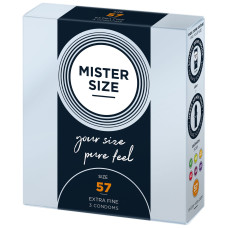 Mister Size – pure feel – 57 (3 condoms), толщина 0,05 мм