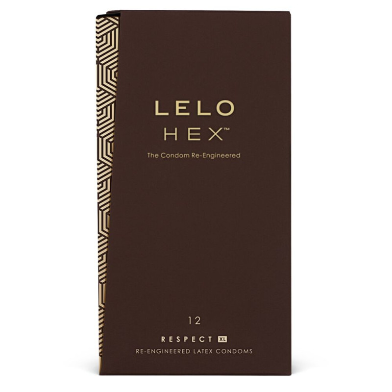 LELO HEX Condoms Respect XL 12 Pack, тонкие и суперпрочные, увеличенный размер LELO HEX Condoms Respect XL 12 Pack, тонкие и суперпрочные, увеличенный размер