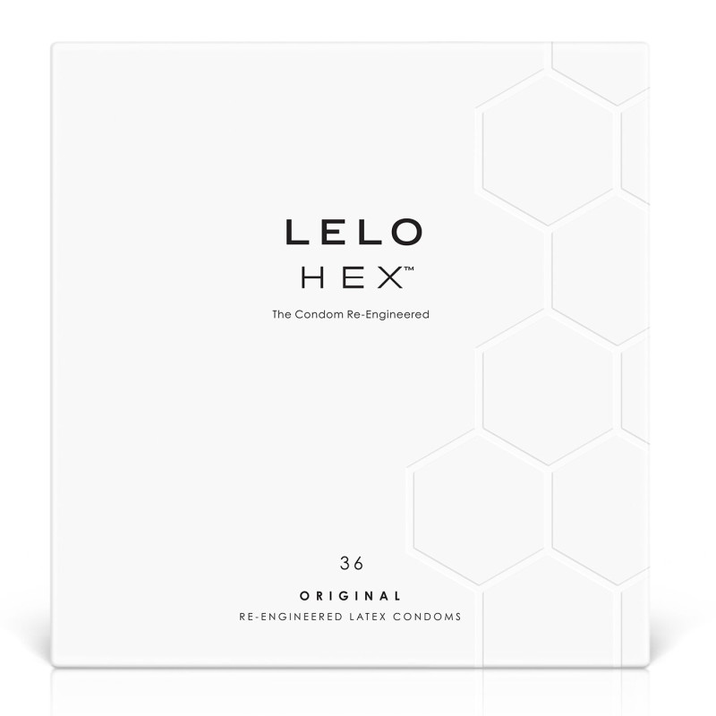 LELO HEX Condoms Original 36 Pack, тонкі та суперміцні LELO HEX Condoms Original 36 Pack, тонкі та суперміцні