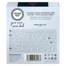 Mister Size – pure feel – 60 (3 condoms), толщина 0,05 мм