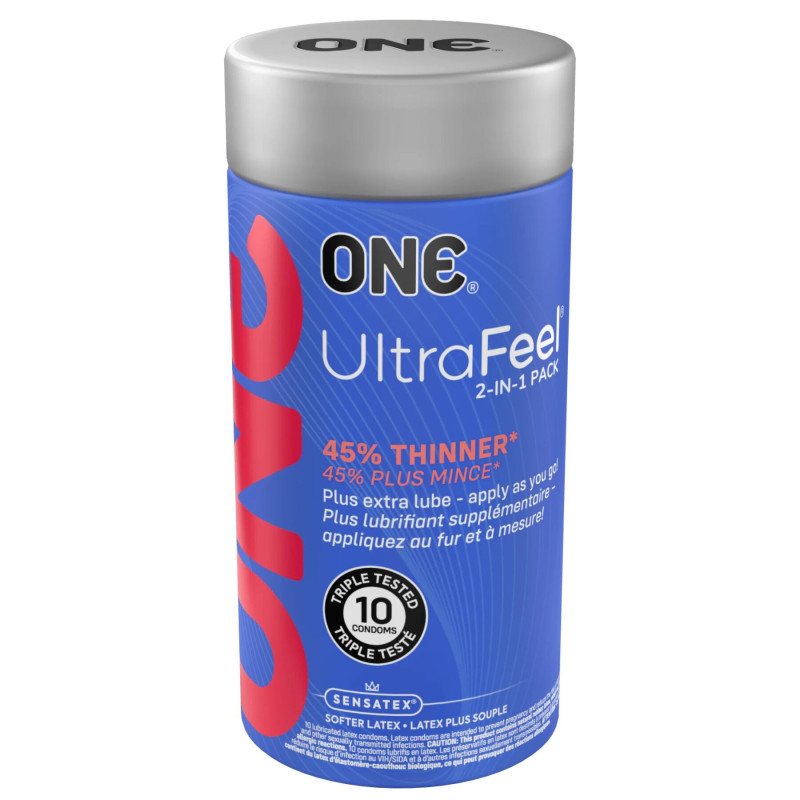 ONE Ultra Feel 10 шт, подарункова упаковка тюб ONE Ultra Feel 10 шт, подарункова упаковка тюб