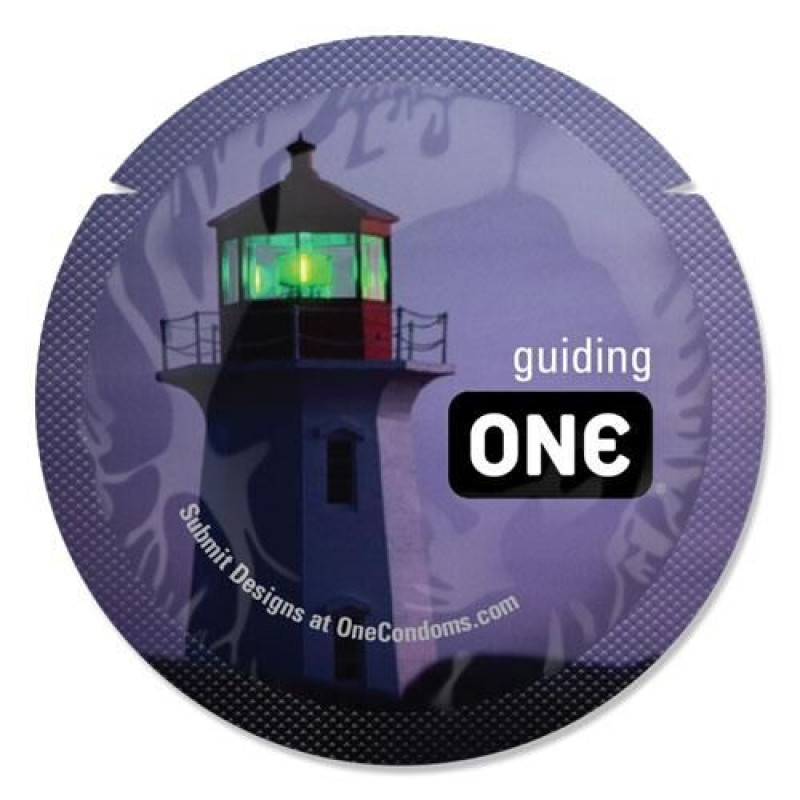 ONE Glowing Pleasures, 100 шт, світяться в темряві, зі змазкою, паковання-тубус