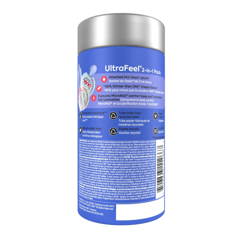 ONE Ultra Feel 10 шт, подарункова упаковка тюб ONE Ultra Feel 10 шт, подарункова упаковка тюб