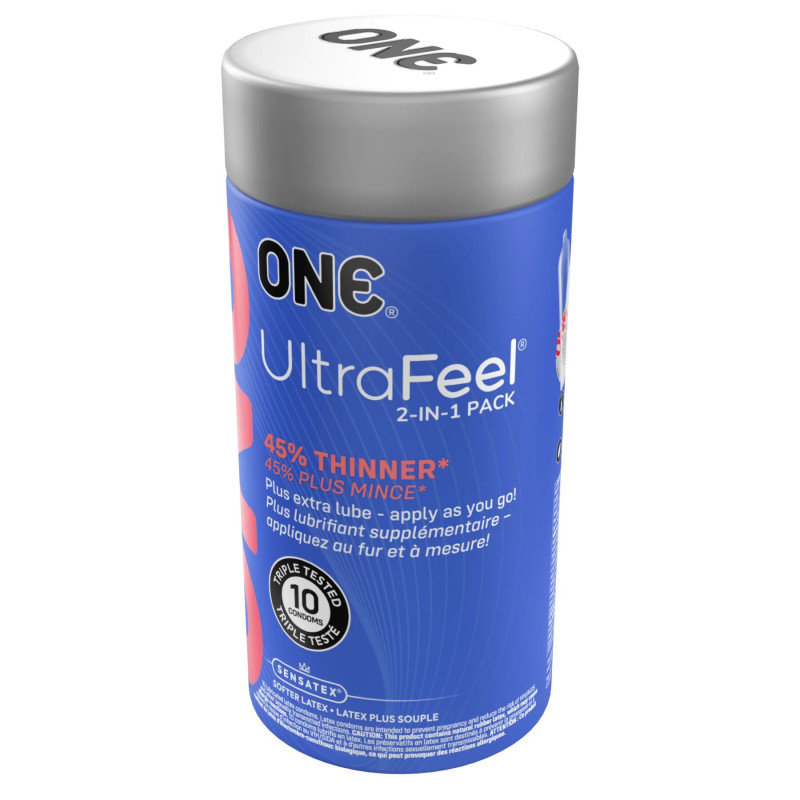 ONE Ultra Feel 10 шт, подарункова упаковка тюб ONE Ultra Feel 10 шт, подарункова упаковка тюб