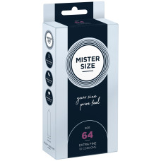 Mister Size – pure feel – 64 (10 condoms), толщина 0,05 мм