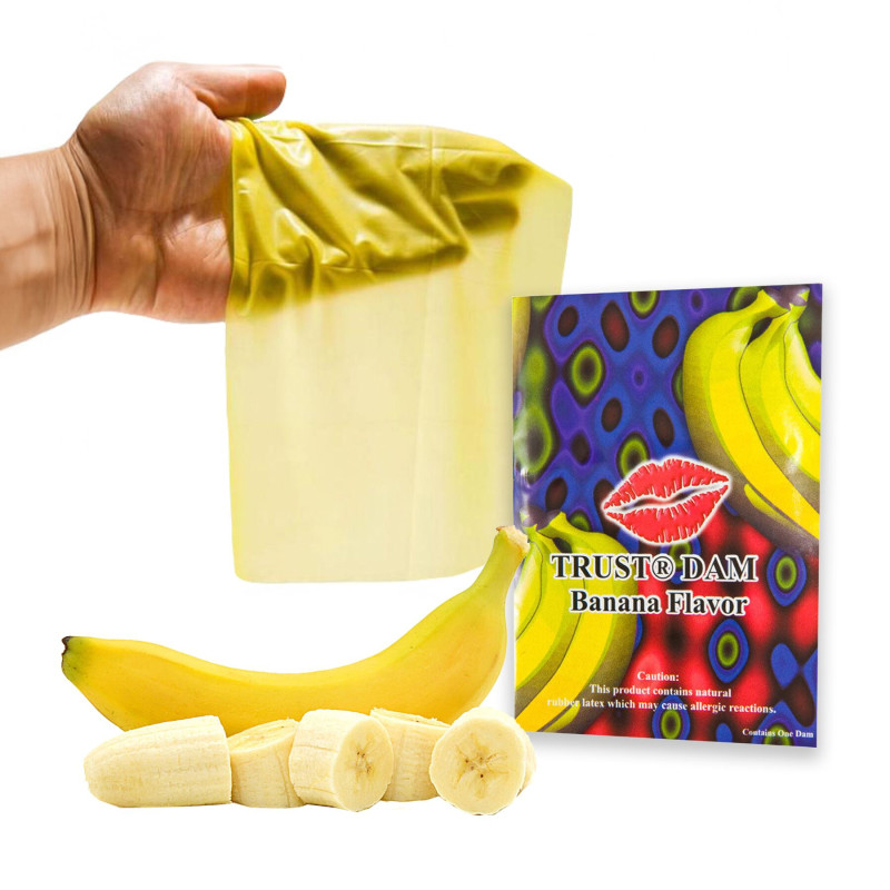 Латексная салфетка Latex Dental Dams Banana 1 шт Латексная салфетка Latex Dental Dams Banana 1 шт