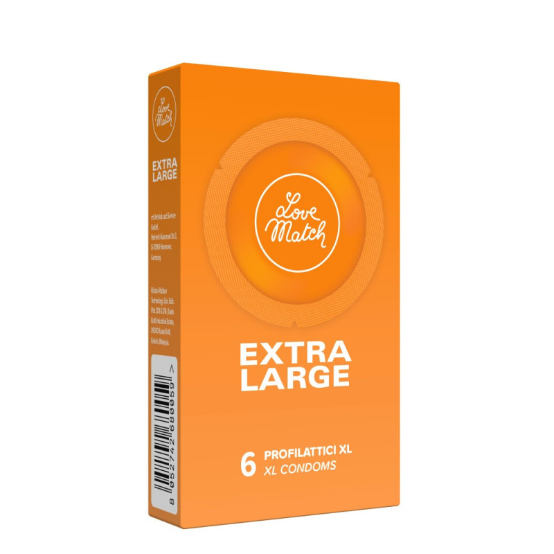 Love Match Extra Large, 57 мм, 6 шт Love Match Extra Large, 57 мм, 6 шт