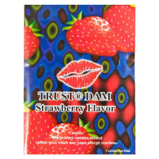 Латексная салфетка Latex Dental Dams Strawberry 1 шт