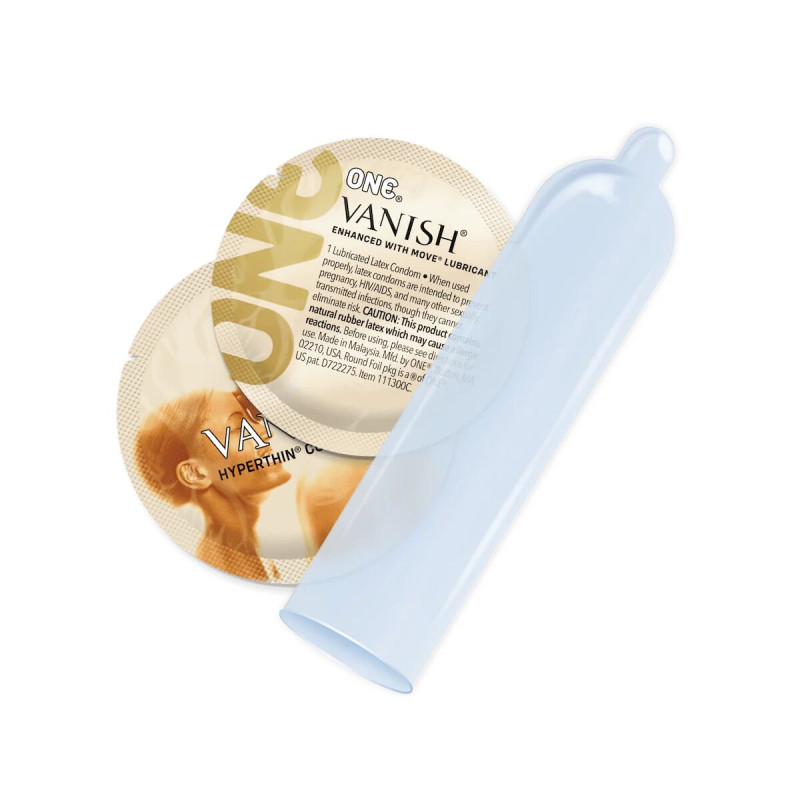 ONE Vanish Hyperthin, 12 шт, ультратонкие, со смазкой, подарочная упаковка-тубус