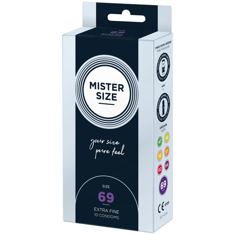 Mister Size – pure feel – 69 (10 condoms), толщина 0,05 мм Mister Size – pure feel – 69 (10 condoms), толщина 0,05 мм