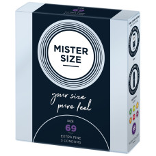 Mister Size – pure feel – 69 (3 condoms), толщина 0,05 мм