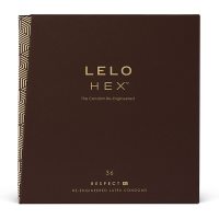 LELO HEX Condoms Respect XL 36 Pack, тонкие и суперпрочные, увеличенный размер