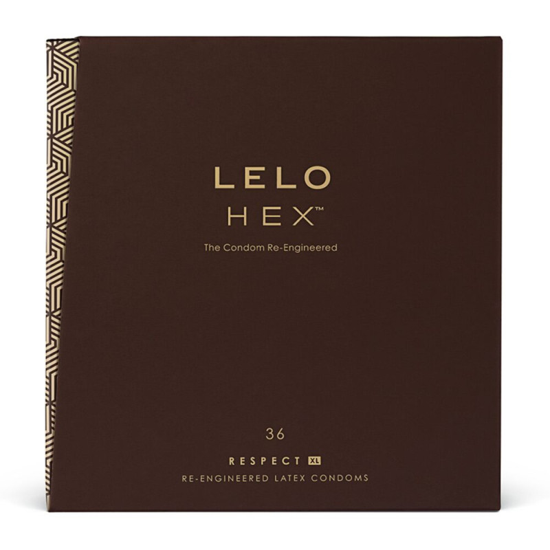 LELO HEX Condoms Respect XL 36 Pack, тонкие и суперпрочные, увеличенный размер LELO HEX Condoms Respect XL 36 Pack, тонкие и суперпрочные, увеличенный размер