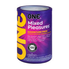 Набор ONE Mixed Pleasures, 100 шт, 10 видов, упаковка-тубус