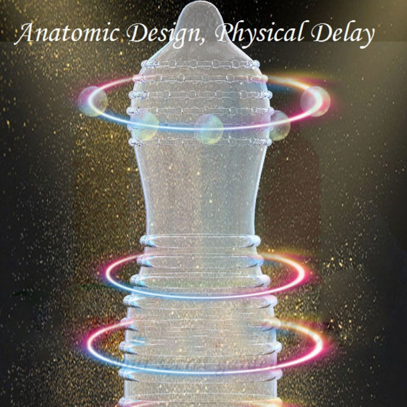 Ультратонкі з точками та реберцями Shulemei 000 10 шт