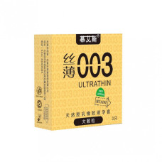 Muaisi Gold с ребристой текстурой 0,03 мм, 3 шт