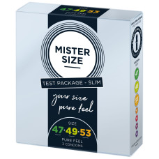 Набор Mister Size - pure feel - 47-49-53 (3 condoms), 3 размера, толщина 0,05 мм