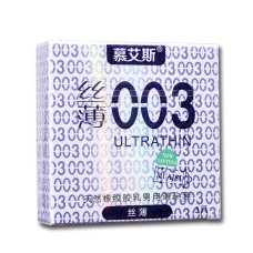 Muaisi Silver с ребристой текстурой 0,03 мм, 3 шт