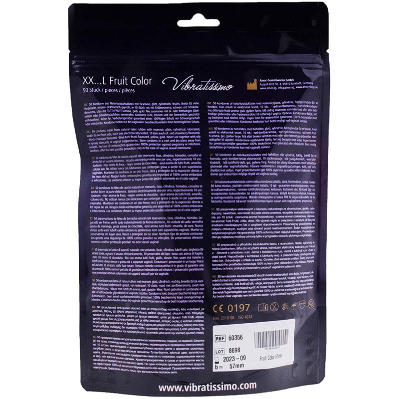Vibratissimo XX... L Fruit Color, 57 мм, 50 шт