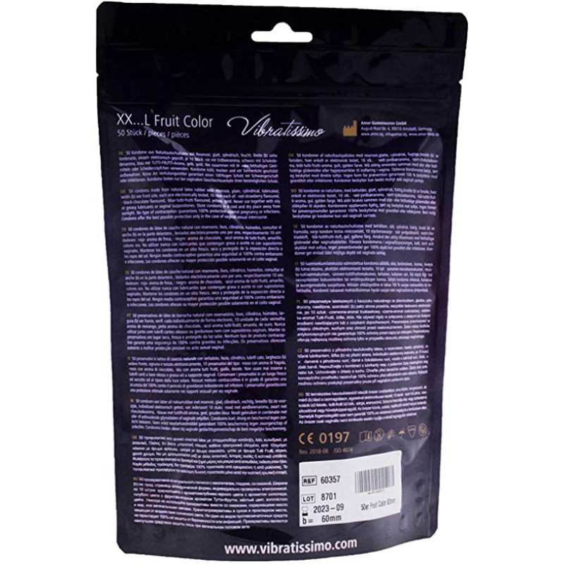 Vibratissimo XX ... L Fruit Color, 60 мм, 50 шт Vibratissimo XX ... L Fruit Color, 60 мм, 50 шт