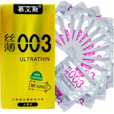 Muaisi Gold с ребристой текстурой 0,03 мм, 12 шт