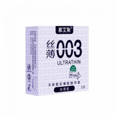 Muaisi Silver с ребристой текстурой 0,03 мм, 3 шт